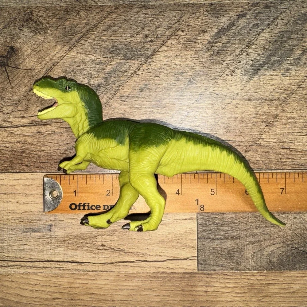 1996 Safari LTD Dinosaur Figure Green Vintage Tyrannosaurus Rex T-Rex 4